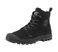 Winterboots PALLADIUM "PAMPA HI ZIP WL W", Damen, Gr. 42, schwarz, Leder, Schuhe Winterboots, Winterschuhe, Schnürboots, Winterstiefel, Snowboots, gefüttert (86923309-42) schwarz