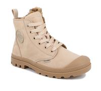 Winterboots PALLADIUM "PAMPA HI ZIP WL WILD", Damen, Gr. 39, wärmend, beige (warm sand), Leder, Schuhe Winterboots, Winterschuhe, Winterstiefel, Snowboots, gefüttert (67069635-39) warm sand