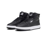 Winterboots PUMA "CAVEN 2.0 MID WTR", Damen, Gr. 44, schwarz (puma schwarz, puma silber, puma weiß), Synthetik, unifarben, Schuhe Winterboots, knöchelhoch, profilierte Gummilaufsohle, weiches Textilfu