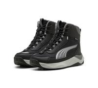 Winterboots PUMA "EVOLVE 20 BOOT PURETEX JR", Mädchen, Gr. 36, schwarz (puma schwarz, slate sky, puma silber), Synthetik, Schuhe Winterboots, wasserdicht, Winterschuhe, Winterstiefel, Snowboots (39389