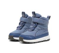 Winterboots PUMA "EVOLVE BOOT AC+ INF", Kinder, Gr. 20, blau (inky blau, persian blau, puma weiß), Textil, Schuhe Winterboots, knöchelhohe Form, elastische Schnürsenkel, Klettverschluss (95020424-20)