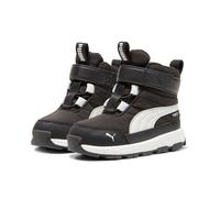 Winterboots PUMA "EVOLVE BOOT PURETEX AC+INF", Jungen, Gr. 24, schwarz-weiß (puma schwarz, ash gray, puma weiß), Textil, Schuhe Winterboots, Snowboots, Winterstiefel, Winterschuhe, für Kinder, wasserd