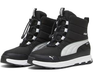 Winterboots PUMA "EVOLVE BOOT PURETEX JR", Jungen, Gr. 36, schwarz-weiß (puma schwarz, ash gray, puma weiß), Textil, Schuhe Winterboots, Snowboots, Winterstiefel, Winterschuhe, wasserdicht (23680154-3
