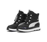 Winterboots PUMA "EVOLVE BOOT PURETEX JR", Mädchen, Gr. 37,5, schwarz-weiß (puma schwarz, ash gray, puma weiß), Textil, Schuhe Winterboots, Snowboots, Winterstiefel, Winterschuhe, wasserdicht (2368015