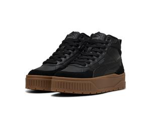 Winterboots PUMA "KARMEN II IDOL MID WTR", Damen, Gr. 39, schwarz (puma schwarz, puma schwarz), Leder, Schuhe Winterboots, Winterschuhe, Winterstiefel, Snowboots (47128462-39) puma schwarz, puma schwa