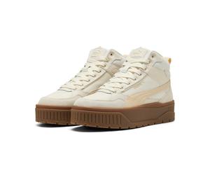 Winterboots PUMA "KARMEN II IDOL MID WTR", Damen, Gr. 40, beige (frosted ivory, canvas), Leder, Schuhe Winterboots, Winterschuhe, Winterstiefel, Snowboots (78832419-40) frosted ivory, canvas