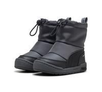 Winterboots PUMA "MULTIFLEX 2 BOOT AC INF", Mädchen, Gr. 23, dusky gray, puma schwarz, puma weiß, Textil, Schuhe Winterboots, knöchelhoch, profiliertes Laufsohlenprofil, mit Schnürung (60407203-23) du