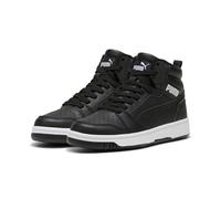 Puma Unisex Kinder Rebound V6 Mid WTR Jr Sneaker, Black White, 37 EU