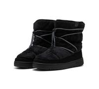 Winterboots PUMA "SNOWBAE SUEDE WNS", Damen, Gr. 38,5, puma schwarz, flat schwarz gray, unifarben, Schuhe Winterboots, Moonboots, Winterstiefel, wasserdicht,wärmend (42427126-38,5) puma schwarz, flat 