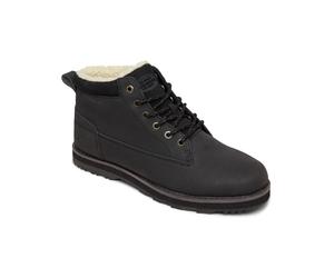 Winterboots QUIKSILVER "Mission V", Herren, Gr. 7(40), schwarz (solid schwarz), Obermaterial: Leder / Futter: Textil / Außensohle: Gummi., Schuhe Winterboots (18273901-7) solid schwarz