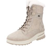 Winterboots REMONTE, Damen, Gr. 39, beige (creme), Leder, Lederimitat, Schuhe Winterboots, Keilabsatz, Plateau, Winterboots mit wasserabweisender TEX-Membran, Topseller (98813509-39) creme