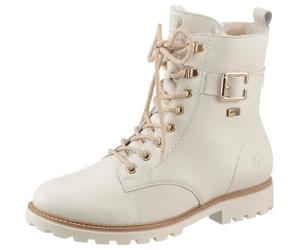 Winterboots REMONTE, Damen, Gr. 39, weiß, Leder, Schuhe Winterboots, Blockabsatz, Schnürboots, Outdoorschuh mit Zierschnalle (31925166-39) weiß