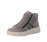 Winterboots REMONTE, Damen, Gr. 40, grau, Leder, Schuhe Winterboots, Sneakerboots, Stiefelette mit Reißverschlüssen, TEX-Membran (94884156-40) grau