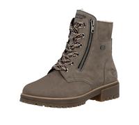 Winterboots REMONTE, Damen, Gr. 41, Lammwolle, beige (grau), Leder, Textil, unifarben, Schuhe Winterboots, Schnürboots mit wasserabweisender TEX-Membrane (13243515-41) grau