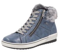 Remonte Damen High-Top Sneaker D0780, Frauen Halbschuhe,lose Einlage,wasserabweisend,remonteTEX,straßenschuhe,Strassenschuhe,blau Kombi (14),42 EU