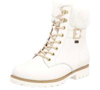 Winterboots REMONTE "Elisabeth Hurley-Collection", Damen, Gr. 44, weiß, Leder, Textil, Schuhe Winterboots, Schnürboots, Outdoorschuh, Schnürstiefelette mit Zierschnalle (30403744-44) weiß