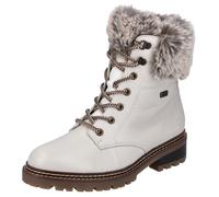 Winterboots REMONTE "ELLE-Collection", Damen, Gr. 45, weiß (weiß, kombiniert), Leder, Textil, Schuhe Winterboots, mit Kontrastnaht (93248861-45) weiß, kombiniert
