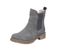 Winterboots RIEKER, Damen, Gr. 36, grau, Lederimitat, used, Basic, Schuhe Winterboots, Chelseaboots, Stiefelette mit Reißverschluss und TEX-Membran (28510509-36) grau