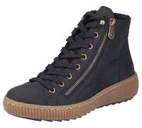 Rieker Damen Low-Top Sneaker Z6610, Frauen Halbschuhe, lose Einlage,schnürschuhe,schnürer,straßenschuhe,Strassenschuhe,schwarz (00),36 EU / 3.5 UK