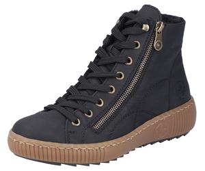 Winterboots RIEKER, Damen, Gr. 36, schwarz, Lederimitat, Schuhe Winterboots, mit herausnehmbarer Textileinlage (17472869-36) schwarz