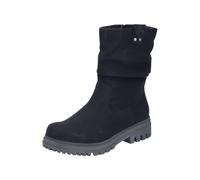 Winterboots RIEKER, Damen, Gr. 38, schwarz, Schuhe Winterboots, Blockabsatz, Stiefelette mit gerafftem Schaft (47791568-38) schwarz