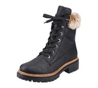 Rieker Winterboots, mit Kunstfell am Schaft 39 schwarz Damen Reißverschlussstiefeletten Stiefeletten Winterboots 39 schwarz