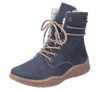 Winterboots RIEKER, Damen, Gr. 40, blau (dunkelblau), Lederimitat, Schuhe Winterboots, mit modischer Profillaufsohle (87416230-40) dunkelblau