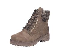 Winterboots RIEKER, Damen, Gr. 40, braun, Lederimitat, Basic, Schuhe Winterboots, Schnürboots, Schnürstiefelette mit Strickrand (90081669-40) braun