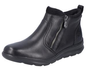 Winterboots RIEKER, Damen, Gr. 40, schwarz, Leder, Lederimitat, Textil, Schuhe Winterboots, mit herausnehmbarer Textileinlage (14080042-40) schwarz