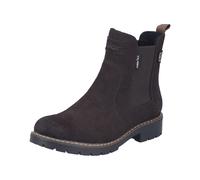 Winterboots RIEKER, Damen, Gr. 40, Warmfutter, braun, Lederimitat, unifarben, Basic, Schuhe Winterboots, Chelseaboots, Stiefelette mit Reißverschluss und TEX-Membran, Topseller (18706013-40) braun