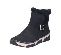 Winterboots RIEKER, Damen, Gr. 40, Warmfutter, schwarz, Lederimitat, unifarben, Basic, Schuhe Winterboots, Stiefelette, Casual-Boots mit praktischem Reißverschluss (52431115-40) schwarz