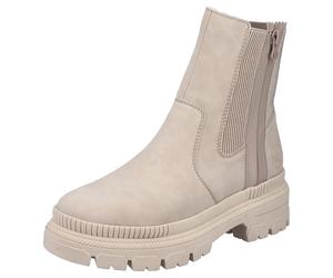 Winterboots RIEKER, Damen, Gr. 42, beige (creme), Elastischer Einsatz, Lederimitat, Schuhe Winterboots, mit kuscheligem Warmfutter (69585962-42) creme