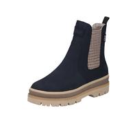 Winterboots RIEKER, Damen, Gr. 42, blau (dunkelblau), Nubuklederimitat, unifarben, Schuhe Winterboots, Chelseaboots, Plateauboots, Stiefelette mit Innenreißverschluss, Topseller (15392552-42) dunkelbl