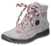 Winterboots RIEKER, Damen, Gr. 42, grau, Lederimitat, Schuhe Winterboots, mit feiner Ziernaht (86339537-42) grau