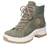 Winterboots RIEKER, Damen, Gr. 43, grün, Lederimitat, Schuhe Winterboots, mit seitlichem Rieker-Label, Topseller (58773655-43) grün