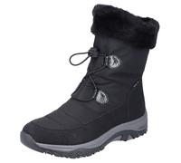 Winterboots RIEKER, Damen, Gr. 43, schwarz, Lederimitat, Textil, Schuhe Winterboots, mit Fellimitat-Besatz am Schaftrand (68508621-43) schwarz