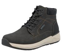 Winterboots RIEKER, Herren, Gr. 45, dunkelgrau, schwarz, Lederimitat, Textil, Schuhe, Schnürboots, Stiefelette mit wasserabweisender riekerTEX-Membran (79865264-45) dunkelgrau, schwarz
