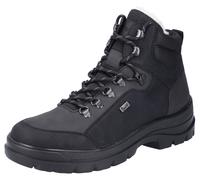 Winterboots RIEKER "Flip Grip", Herren, Gr. 43, schwarz, Lederimitat, Textil, Schuhe Winterboots, Outdoorboots mit umklappbaren Spikes an der Laufsohle, TEX-Membran (11687403-43) schwarz