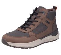 Winterboots RIEKER, Herren, Gr. 40, braun (dunkelbraun), Lederimitat, Textil, Schuhe Winterboots, Schnürboots, Casual High Top Sneaker mit TEX-Membran (51480535-40) dunkelbraun