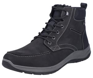 Winterboots RIEKER, Herren, Gr. 40, schwarz, Leder, Lederimitat, Schuhe Winterboots, Outdoorschuh, Schnürboots, Stiefelette mit riekerTEX-Membran (44873525-40) schwarz