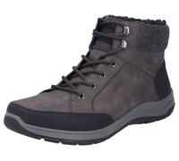 Winterboots RIEKER, Herren, Gr. 40, Warmfutter, braun (dunkelbraun kombiniert), Lederimitat, Schuhe Winterboots, Schnürboots, Outdoorschuh mit praktischem Innenreißverschluss (20782834-40) dunkelbraun