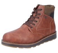 Winterboots RIEKER, Herren, Gr. 41, braun (cognac, dunkelbraun), Lederimitat, Textil, Schuhe Winterboots, Schnürboots, Schaftrandpolsterung, mit riekerTEX-Membran (52370121-41) cognac, dunkelbraun