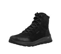 Winterboots RIEKER, Herren, Gr. 41, Schurwolle, schwarz, Nubukleder, Textil, unifarben, Schuhe Winterboots, Outdoorboots mit riekerTEX und ultragrip-Laufsohle (72082411-41) schwarz