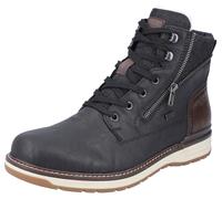 Rieker Herren Schnürstiefeletten 39440, Männer Stiefeletten, wasserabweisend, riekerTEX,wasserdicht,Boots,Stiefel,Bootee,schwarz (00),41 EU / 7.5 UK