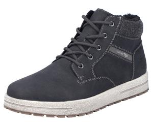 Winterboots RIEKER, Herren, Gr. 41, schwarz (schwarz, grau), Lederimitat, Textil, Schuhe Winterboots, mit Warmfutter (30904501-41) schwarz, grau