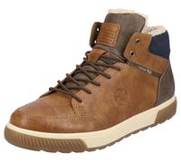 Winterboots RIEKER, Herren, Gr. 43, braun (braun, kombiniert), Lederimitat, Schuhe Winterboots, mit wasserabweisender riekerTEX-Membran (75882955-43) braun, kombiniert