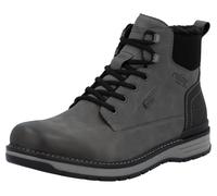 Winterboots RIEKER, Herren, Gr. 43, dunkelgrau, schwarz, Lederimitat, Schuhe Winterboots, Winterstiefelette, Schnürboots mit wasserabweisender riekerTEX-Membran (64655864-43) dunkelgrau, schwarz