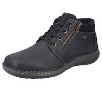 Winterboots RIEKER, Herren, Gr. 43, schwarz, Leder, Lederimitat, Schuhe Winterboots, mit wasserabweisender TEX-Membran (53141505-43) schwarz