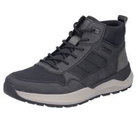 Winterboots RIEKER, Herren, Gr. 43, schwarz (schwarz, dunkelgrau), Lederimitat, Textil, Schuhe Winterboots, Schnürboots, Casual High Top Sneaker mit TEX-Membran (61490527-43) schwarz, dunkelgrau