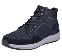 Winterboots RIEKER, Herren, Gr. 44, nachtblau, schwarz, Leder, Textil, Veloursleder, Schuhe Winterboots, Schnürboots, Stiefelette mit wasserabweisender riekerTEX-Membran (38919730-44) nachtblau, schwa